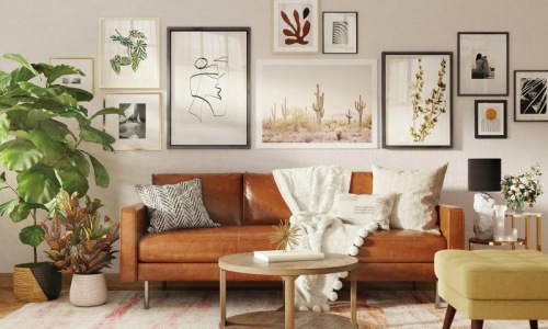 Wide open living areas perfect for entertaining a living room with a couch and a table