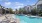 a swimming pool in a resort